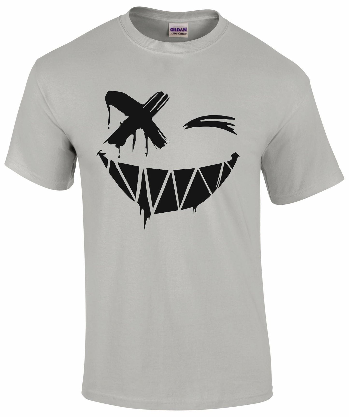 Cross Eye Smiley Face Unisex T-shirt