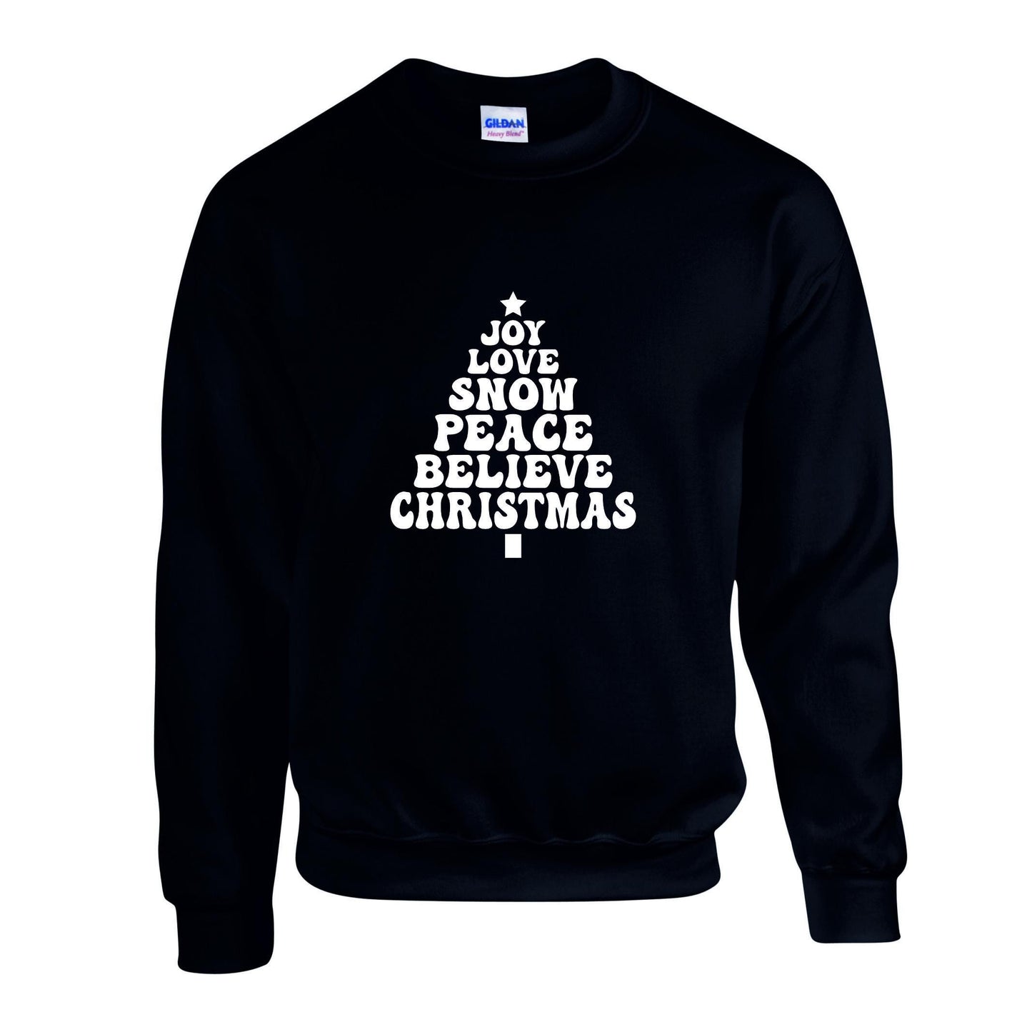 Joy Love Snow Christmas Unisex Sweatshirt