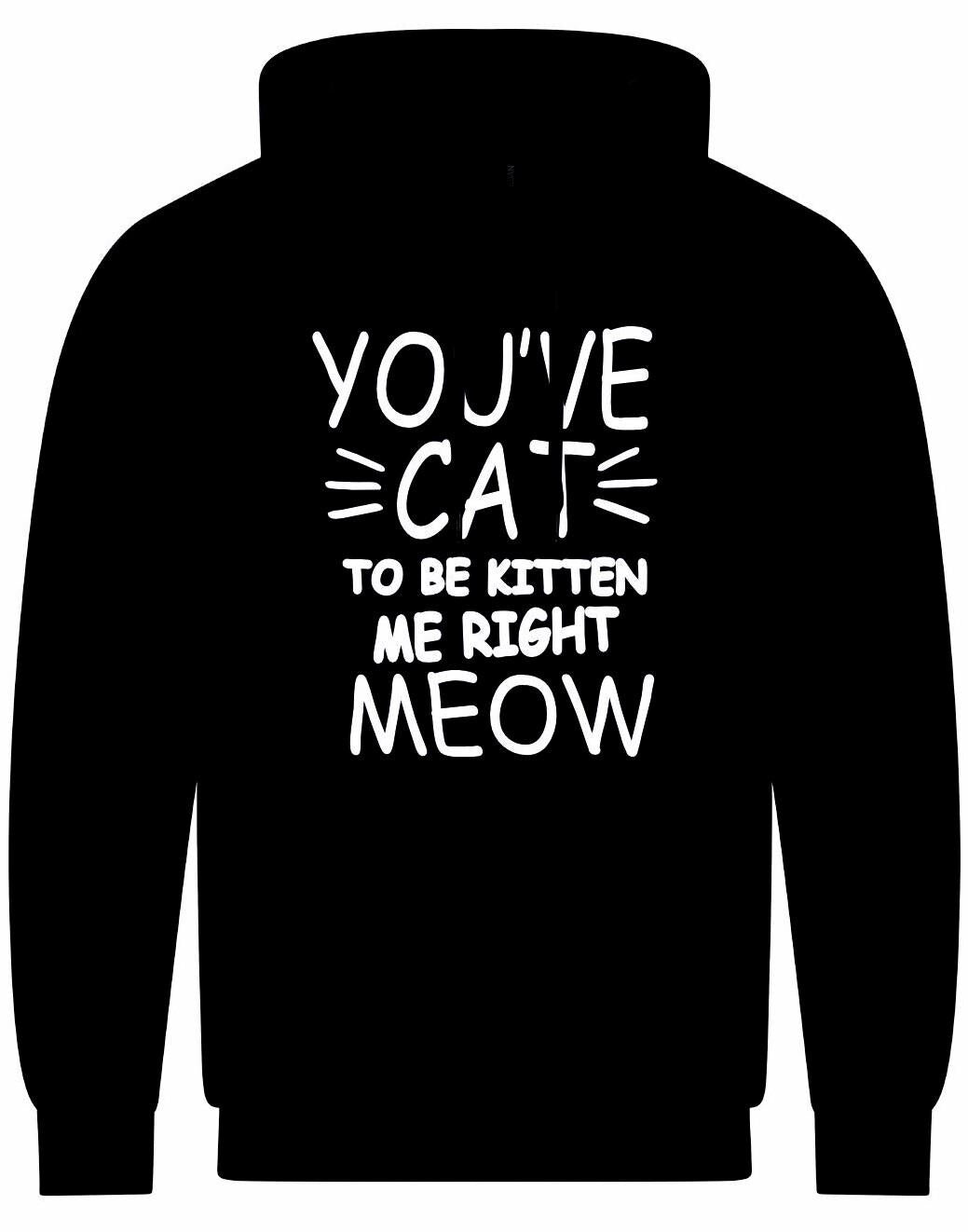 You've Cat To Be Kitten Me Right Meow Unisex Hoodie