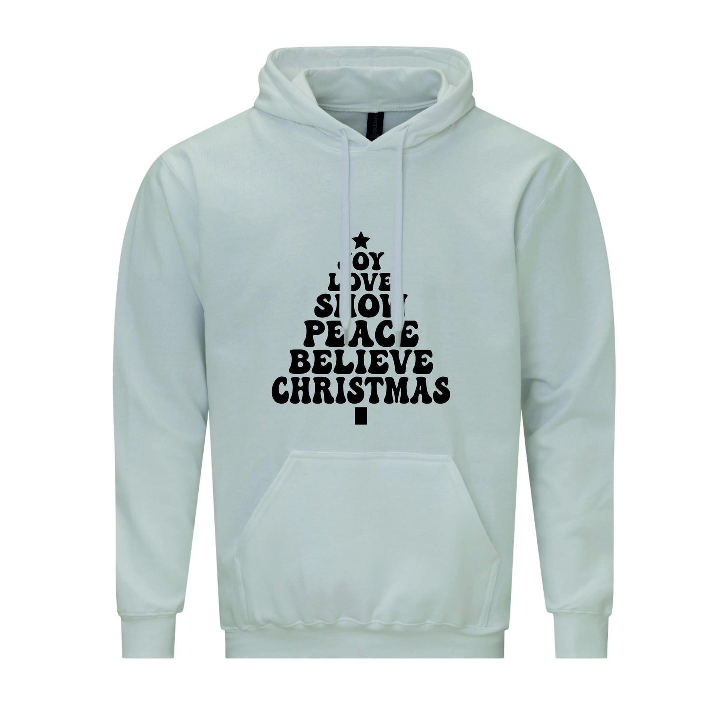 Joy Love Snow Christmas Unisex Hoodie