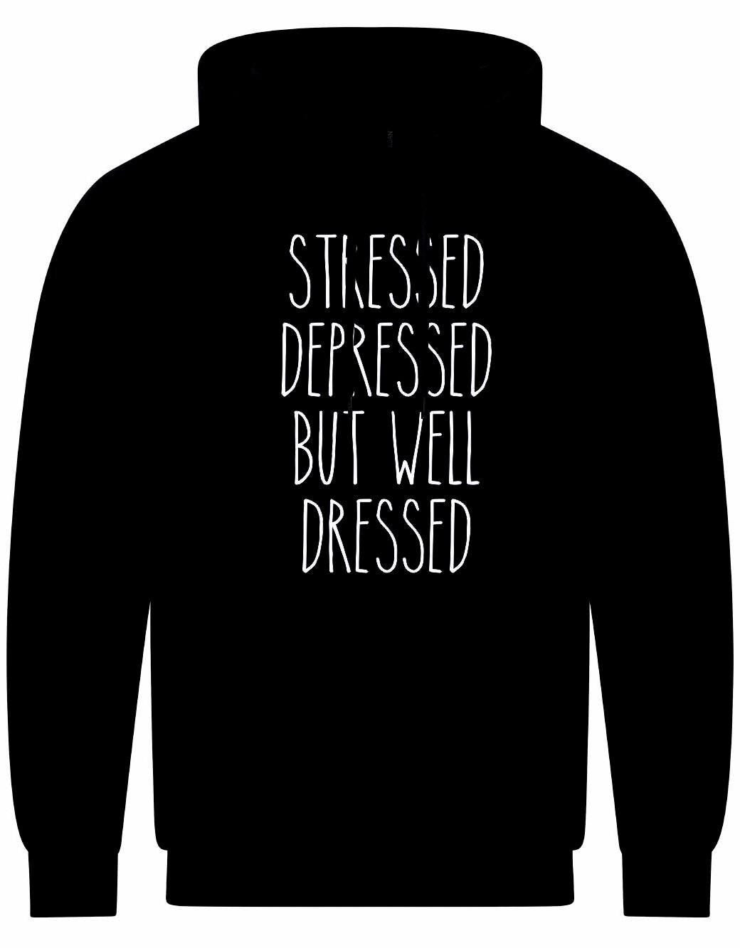 Stressed Depressed... Unisex Hoodie