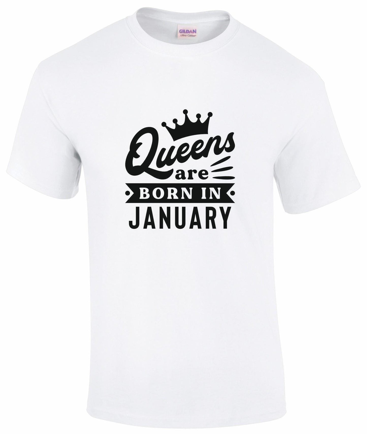 Queens Are Born In January T-shirt