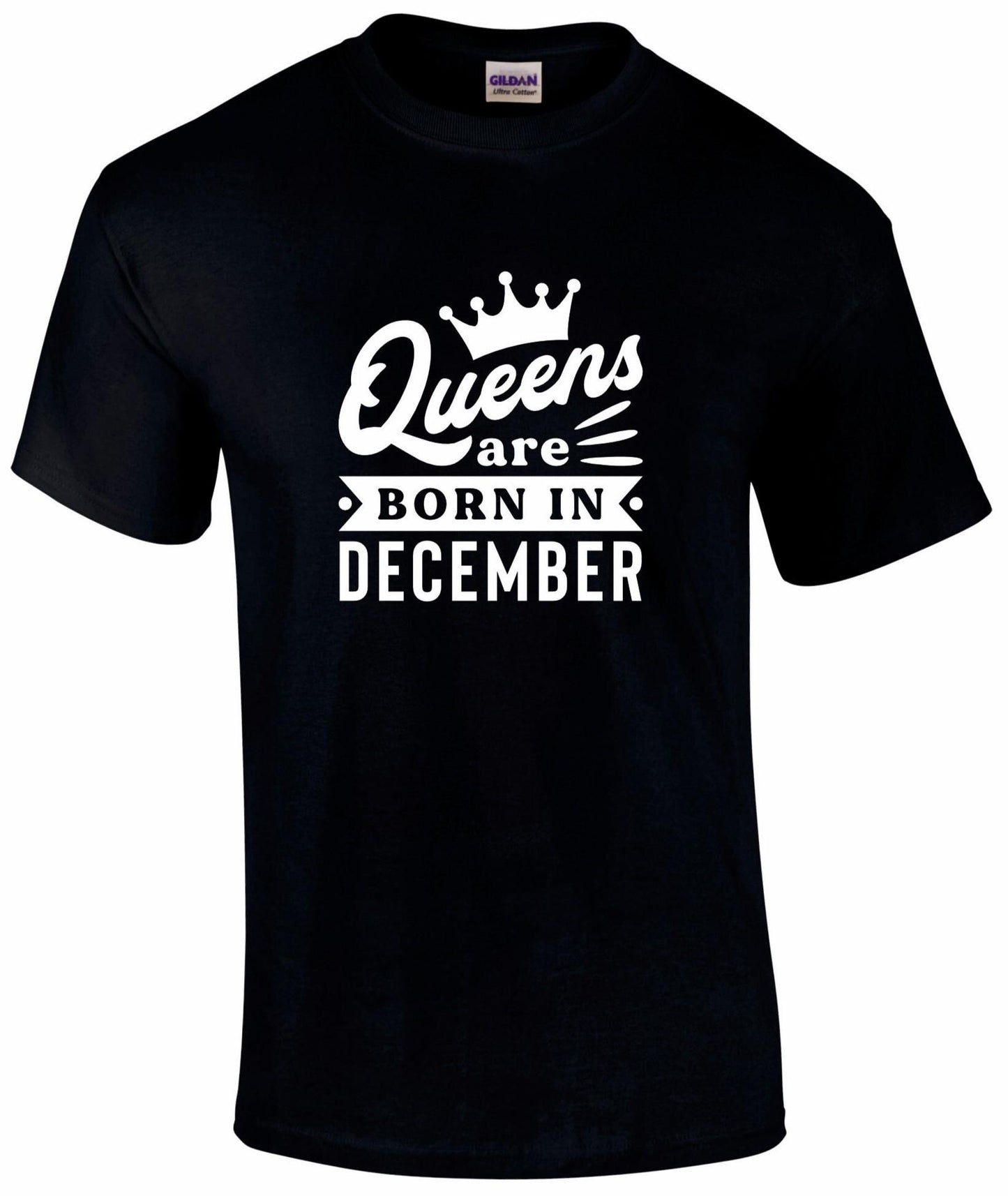 Queens Are Born In December T-shirt