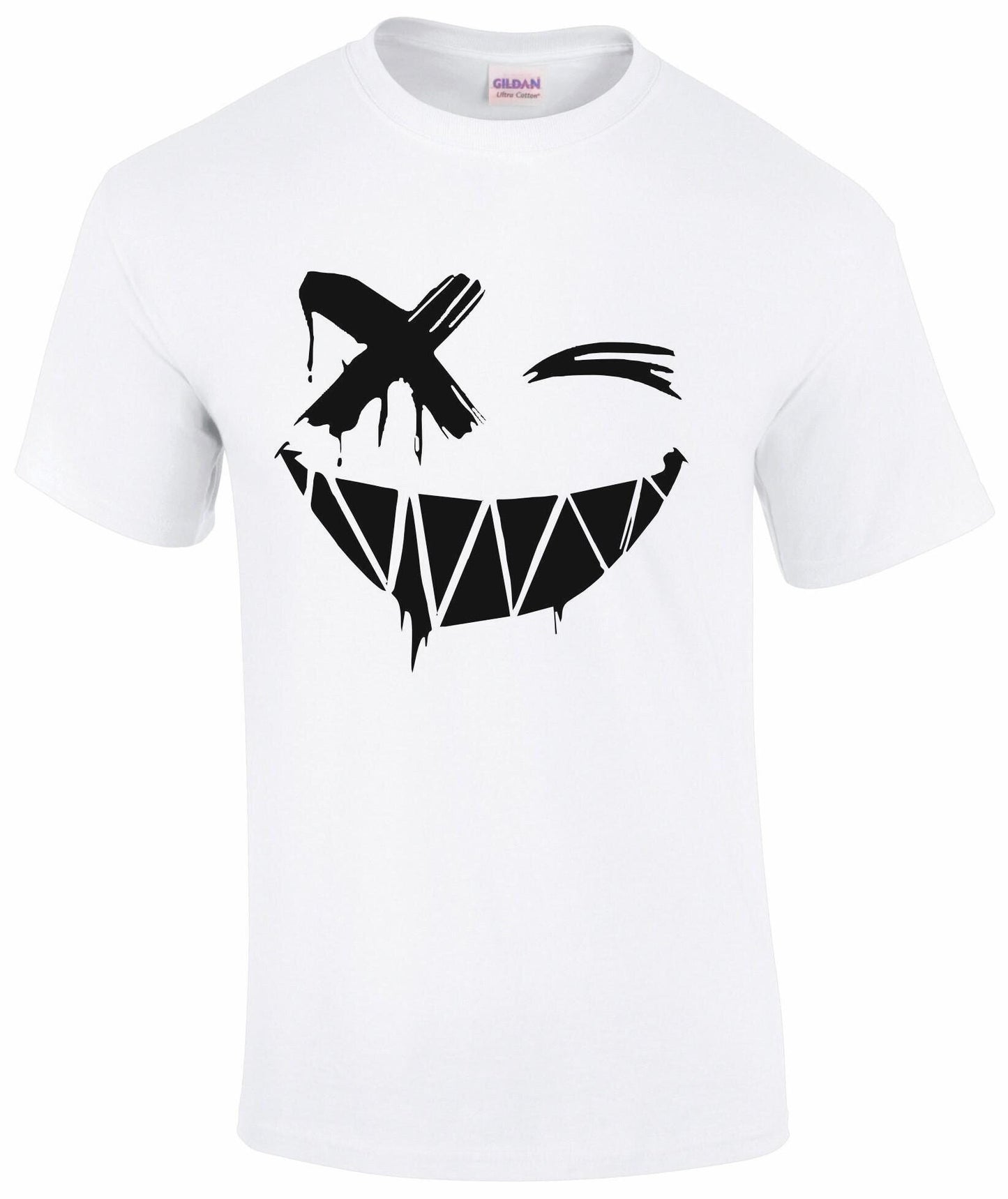 Cross Eye Smiley Face Unisex T-shirt