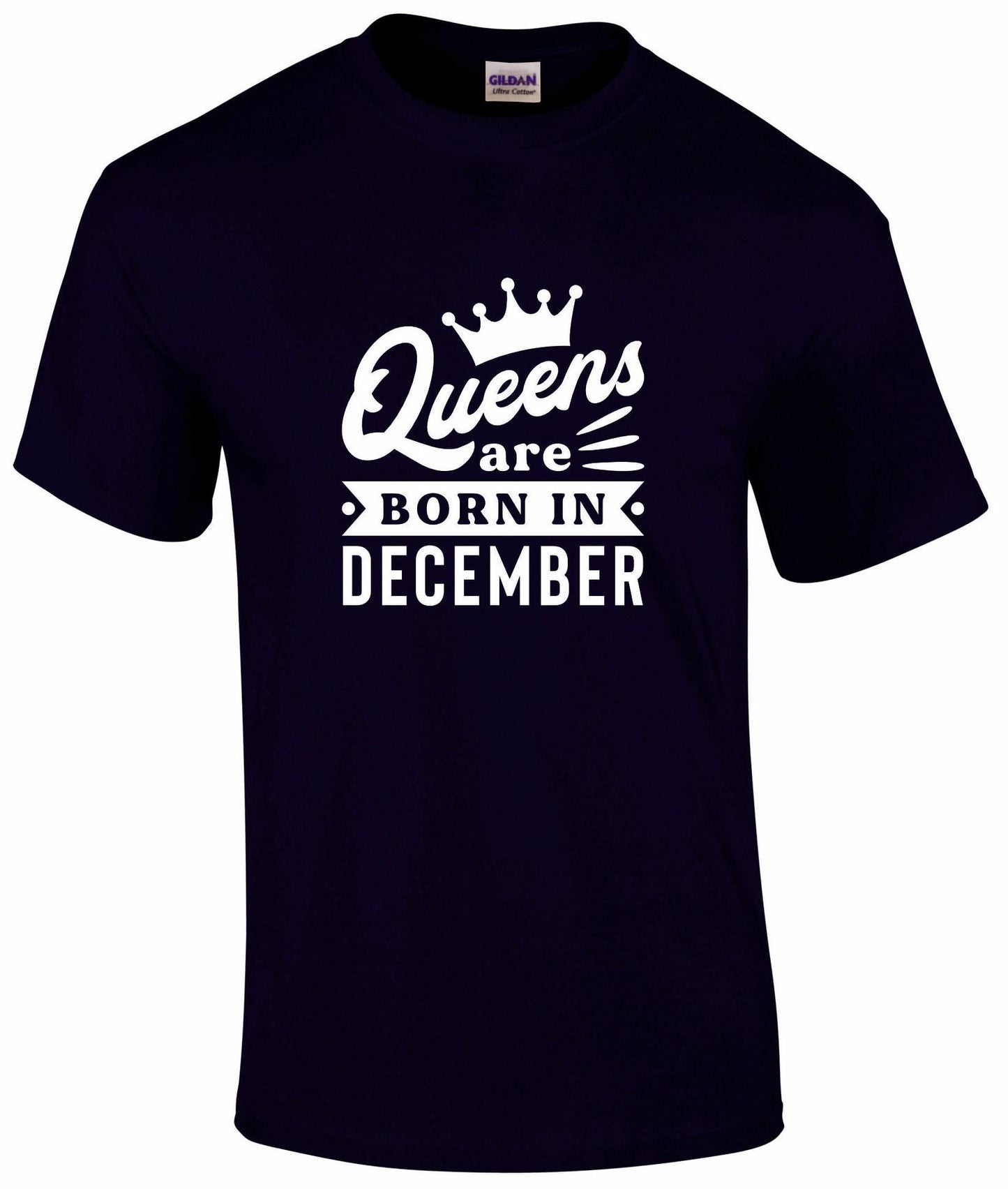Queens Are Born In December T-shirt