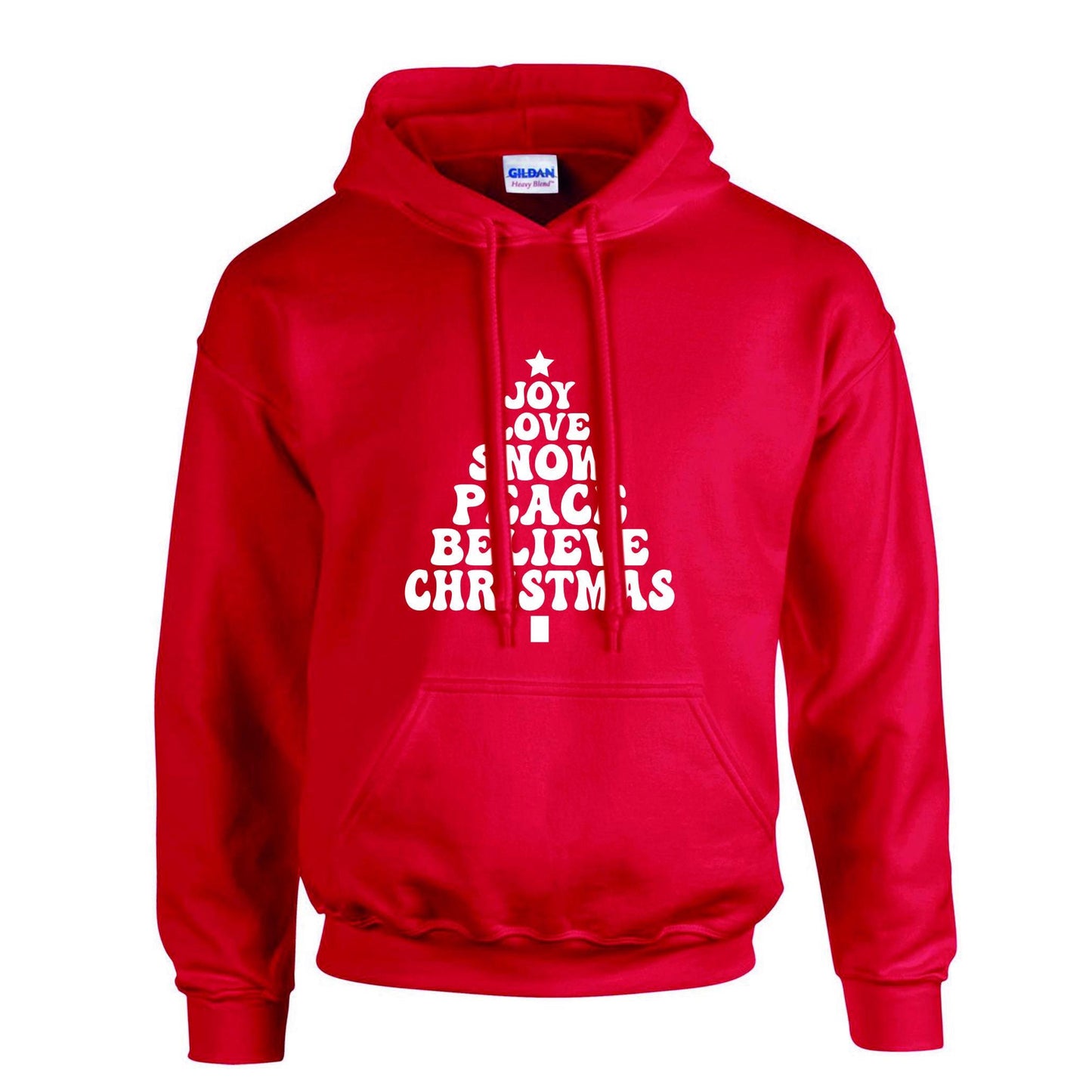 Joy Love Snow Christmas Unisex Hoodie