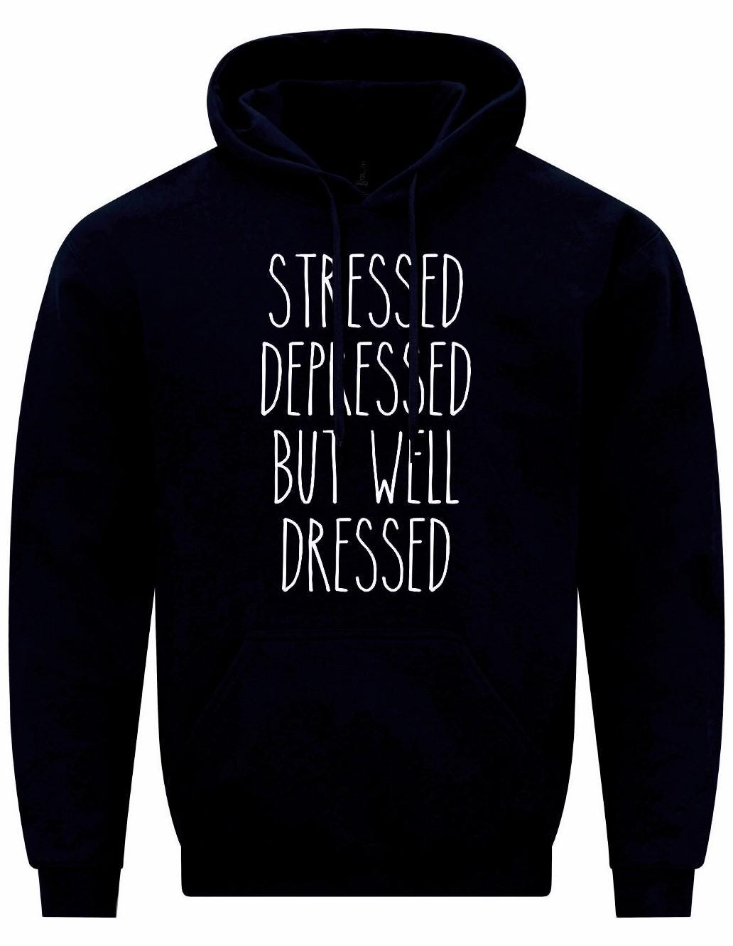Stressed Depressed... Unisex Hoodie