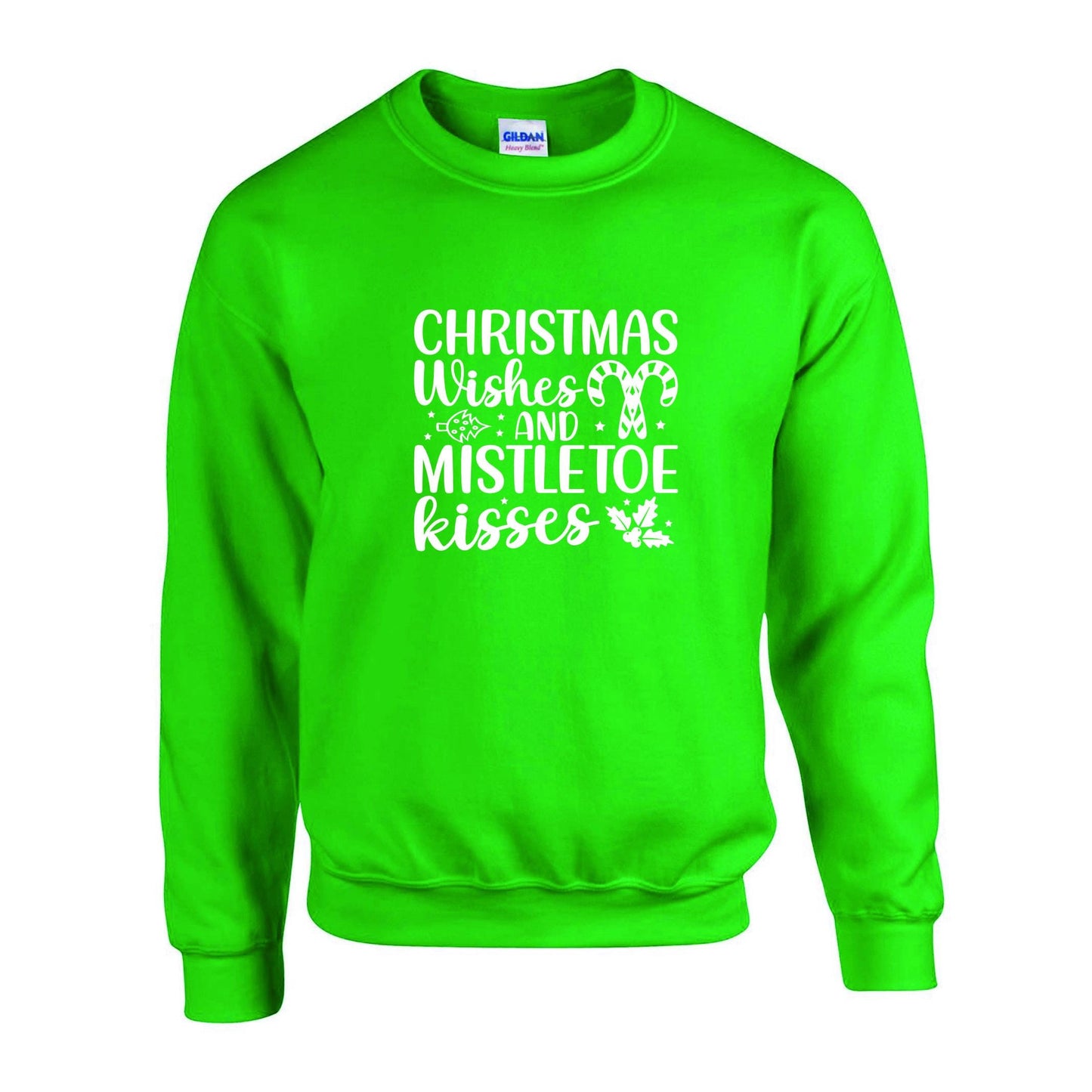 Christmas Wishes & Mistletoe Kisses Unisex Sweatshirt