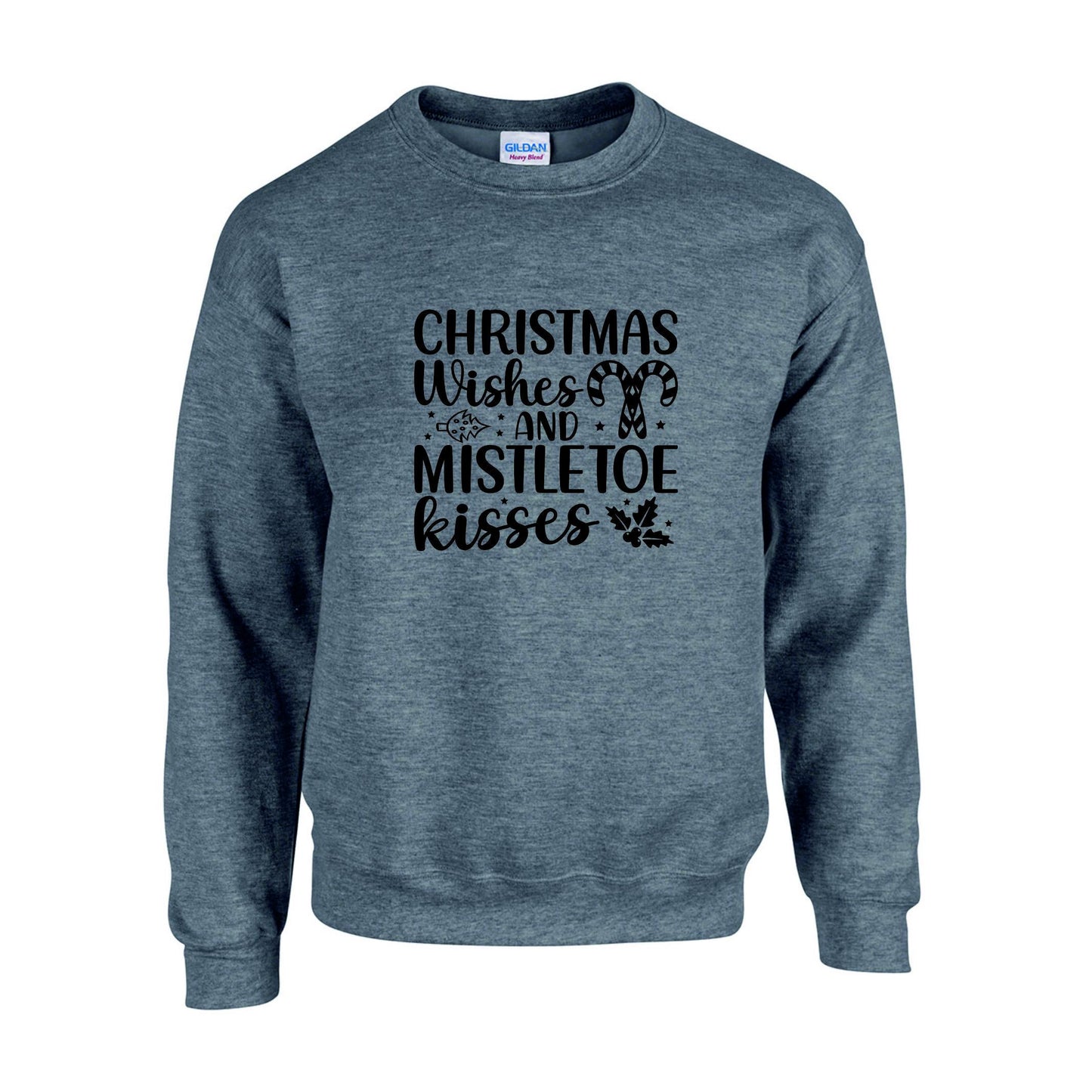 Christmas Wishes & Mistletoe Kisses Unisex Sweatshirt