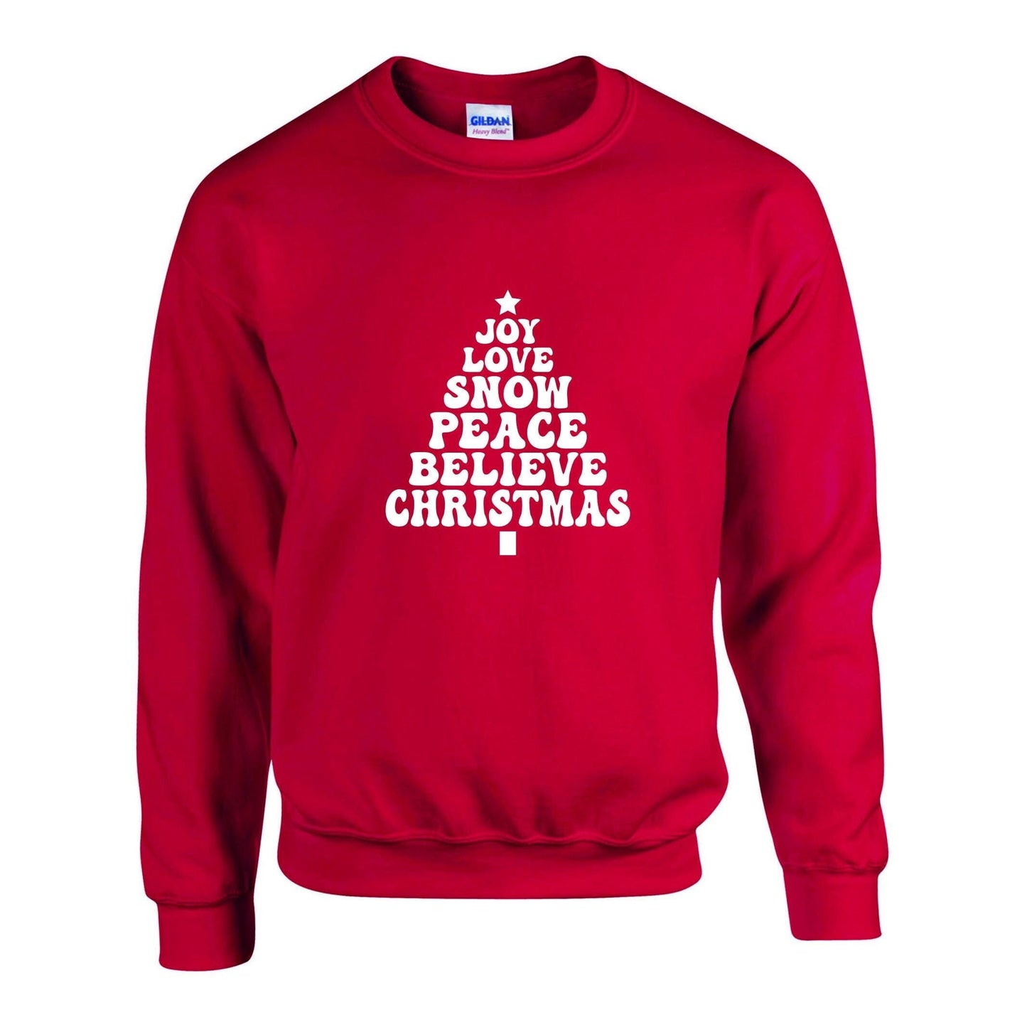 Joy Love Snow Christmas Unisex Sweatshirt