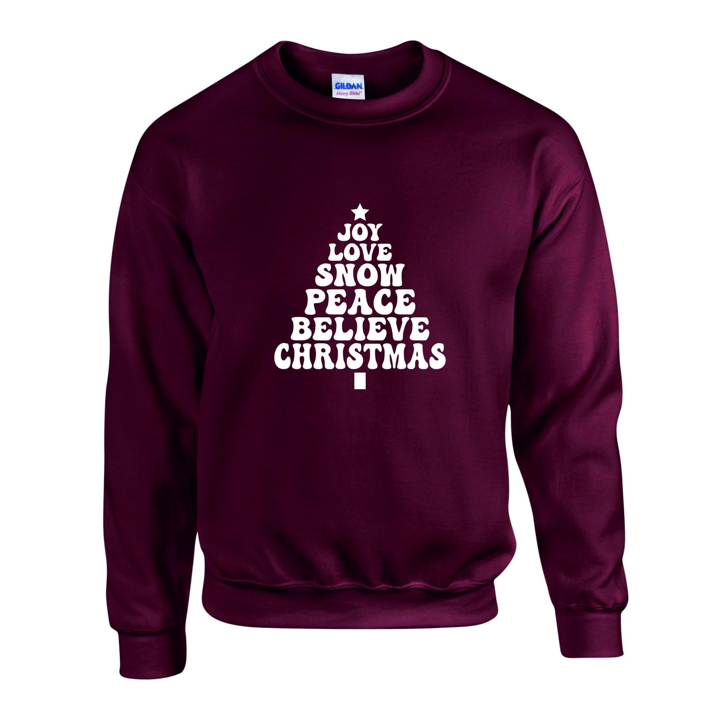 Joy Love Snow Christmas Unisex Sweatshirt