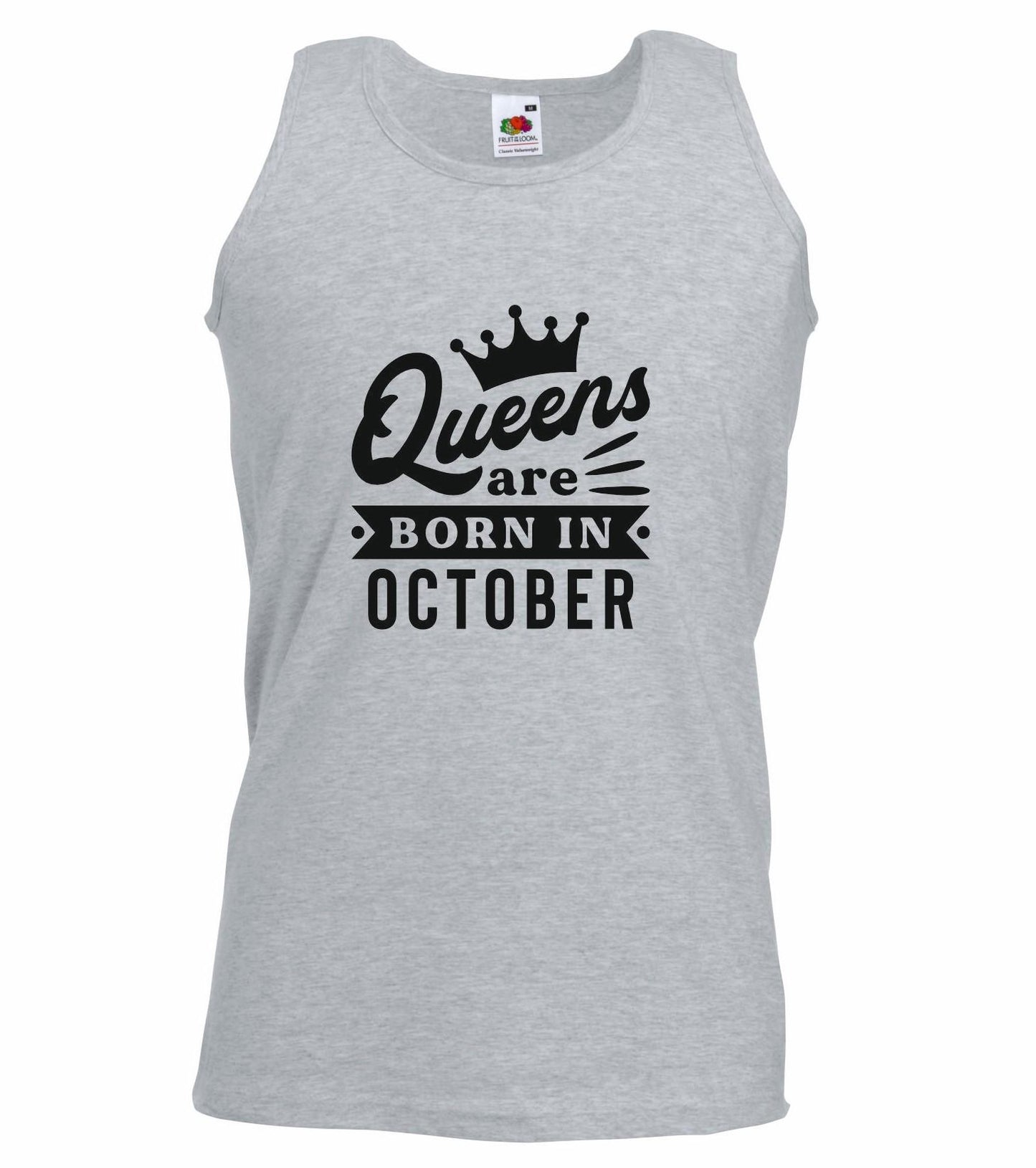 Queens Are Born In October Vest