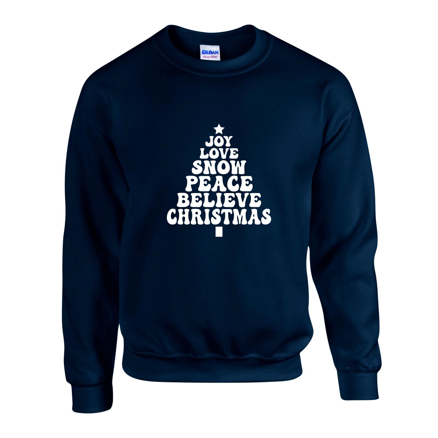 Joy Love Snow Christmas Unisex Sweatshirt