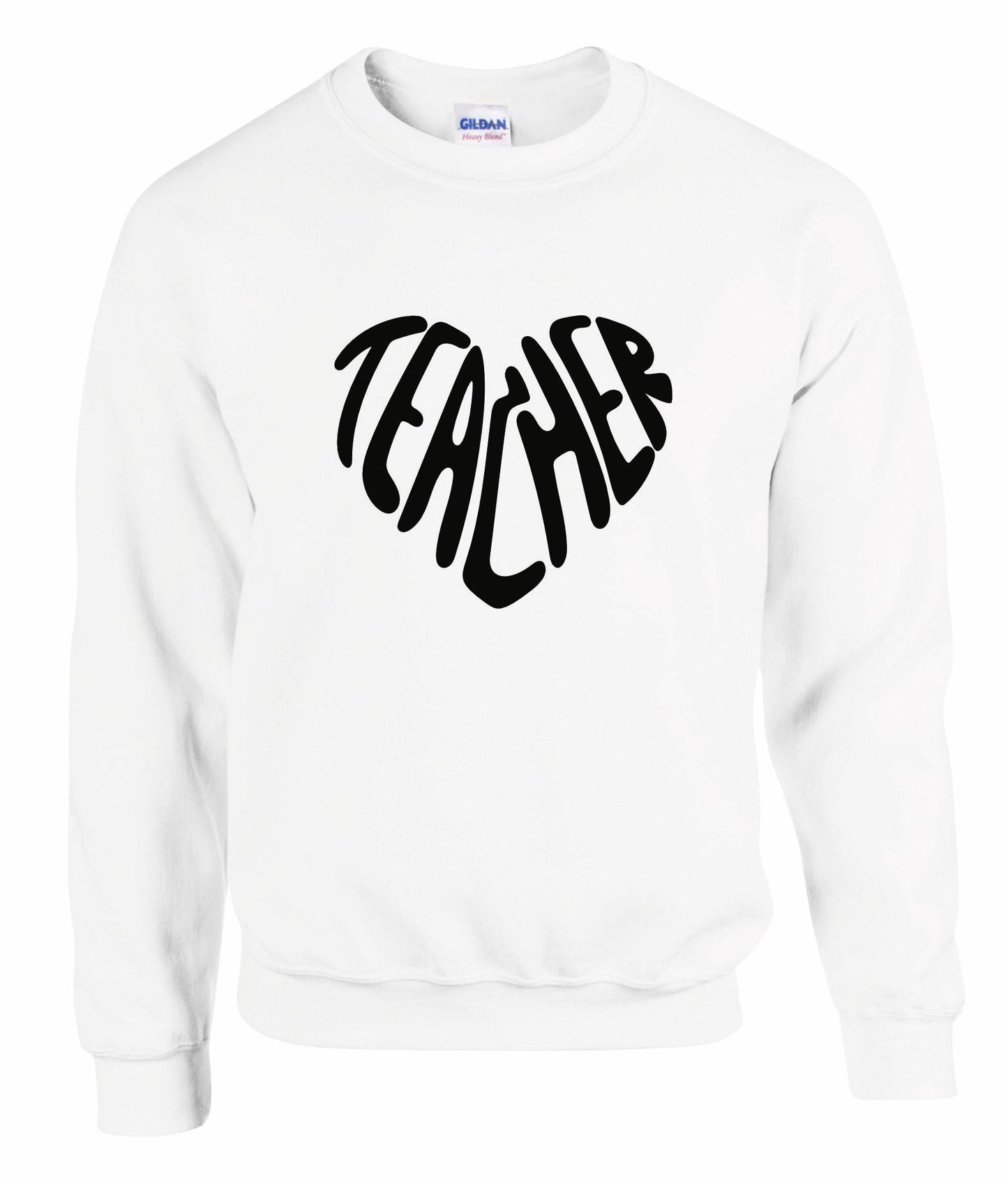 Heart Teacher Design Unisex Sweatshirt