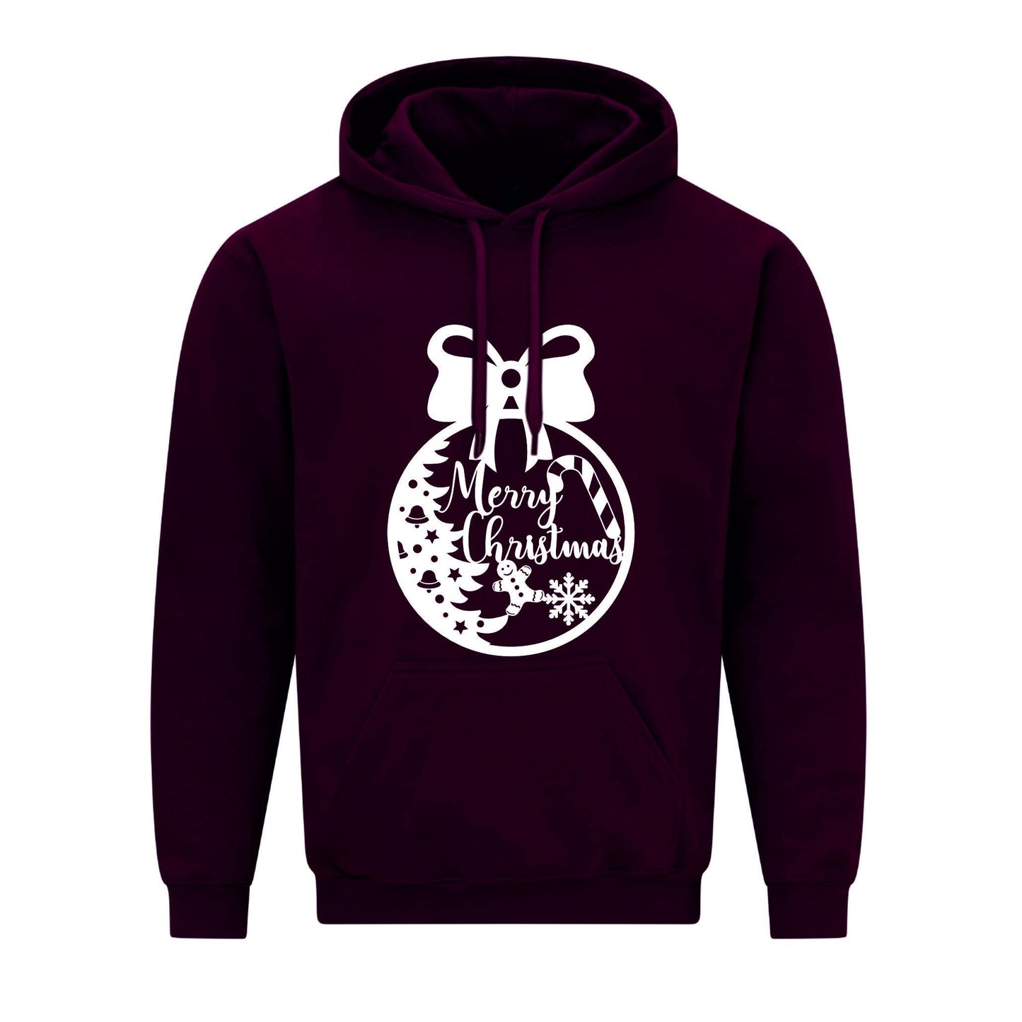 Merry Christmas Bow Unisex Hoodie