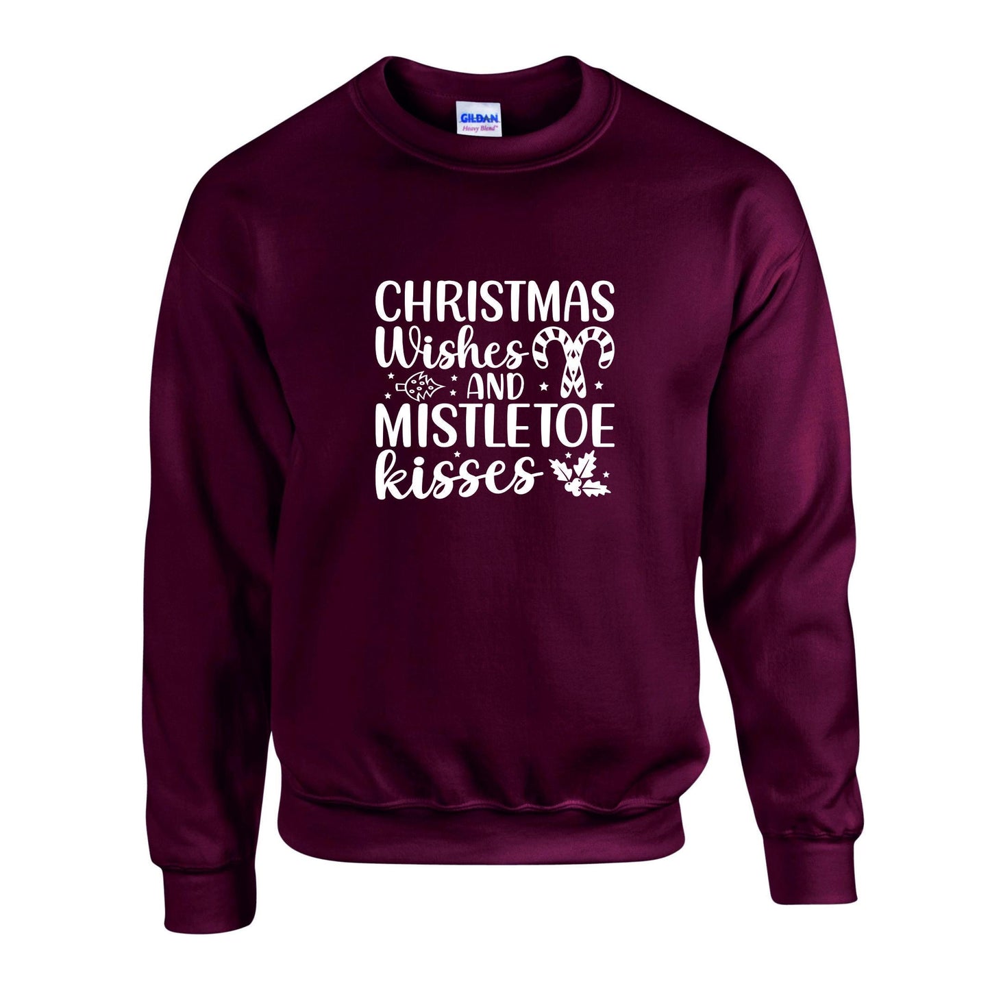 Christmas Wishes & Mistletoe Kisses Unisex Sweatshirt