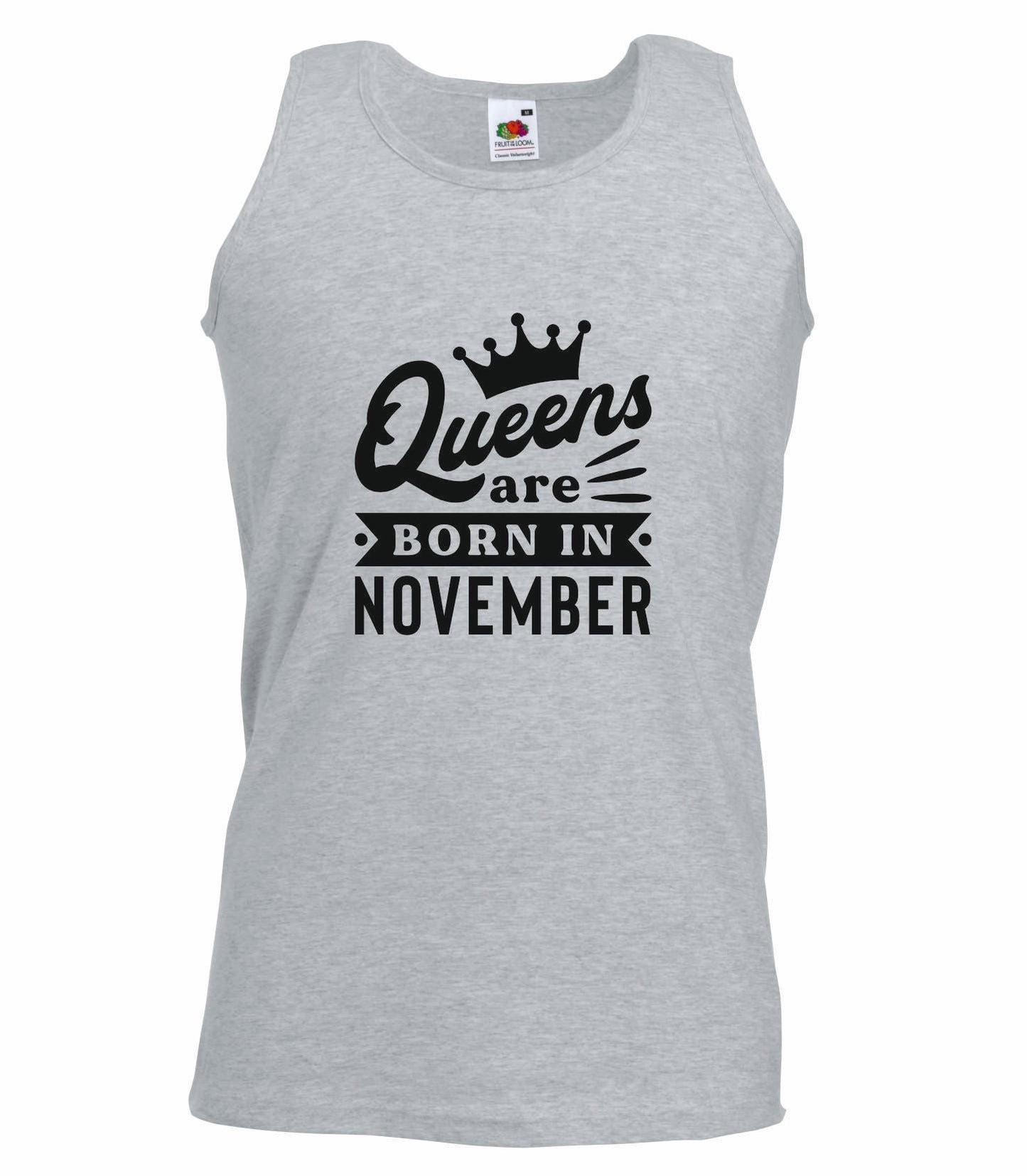 Queens Are Born In November Vest