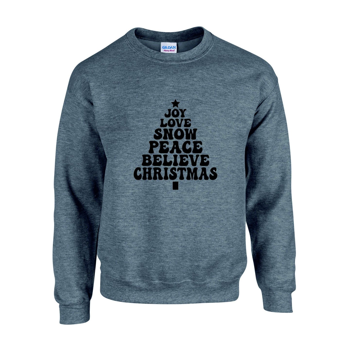 Joy Love Snow Christmas Unisex Sweatshirt