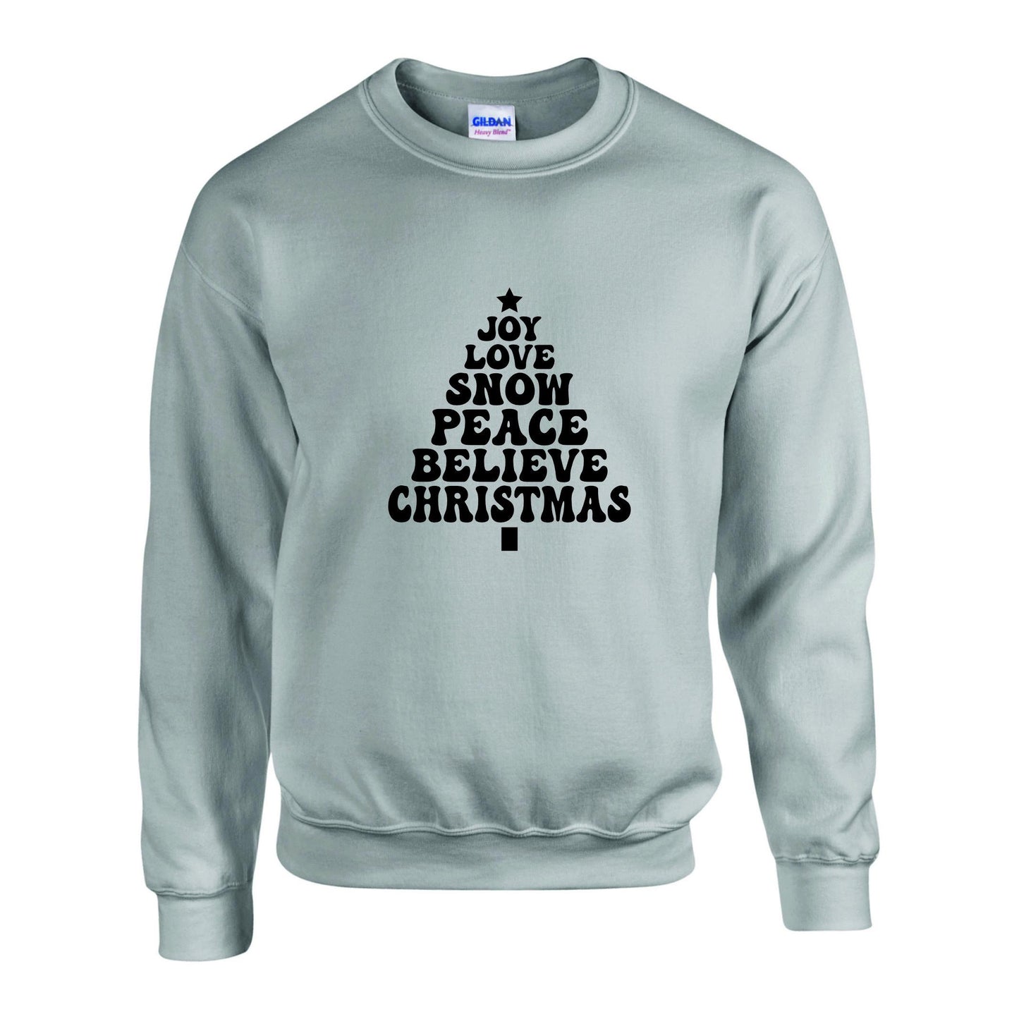 Joy Love Snow Christmas Unisex Sweatshirt