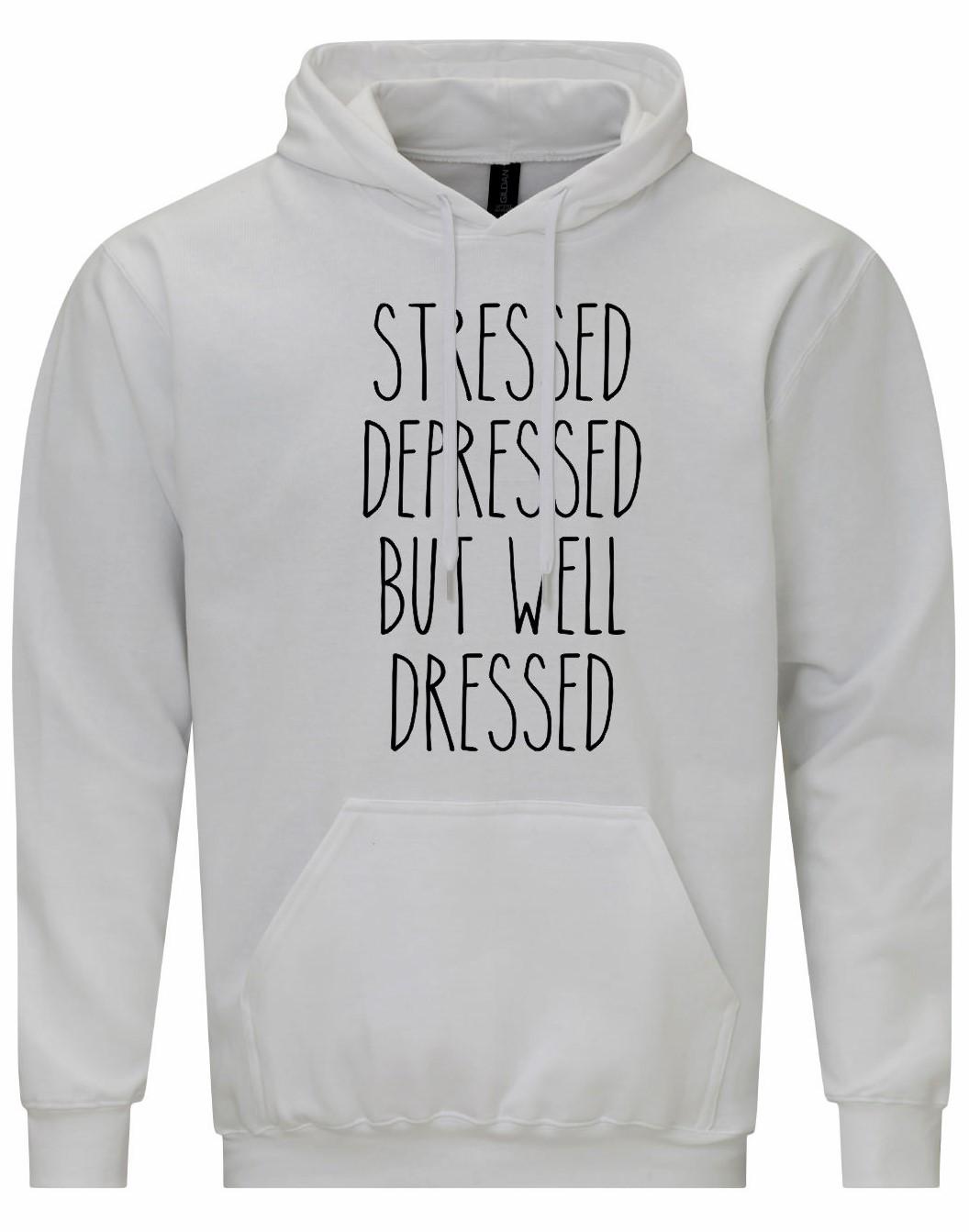 Stressed Depressed... Unisex Hoodie