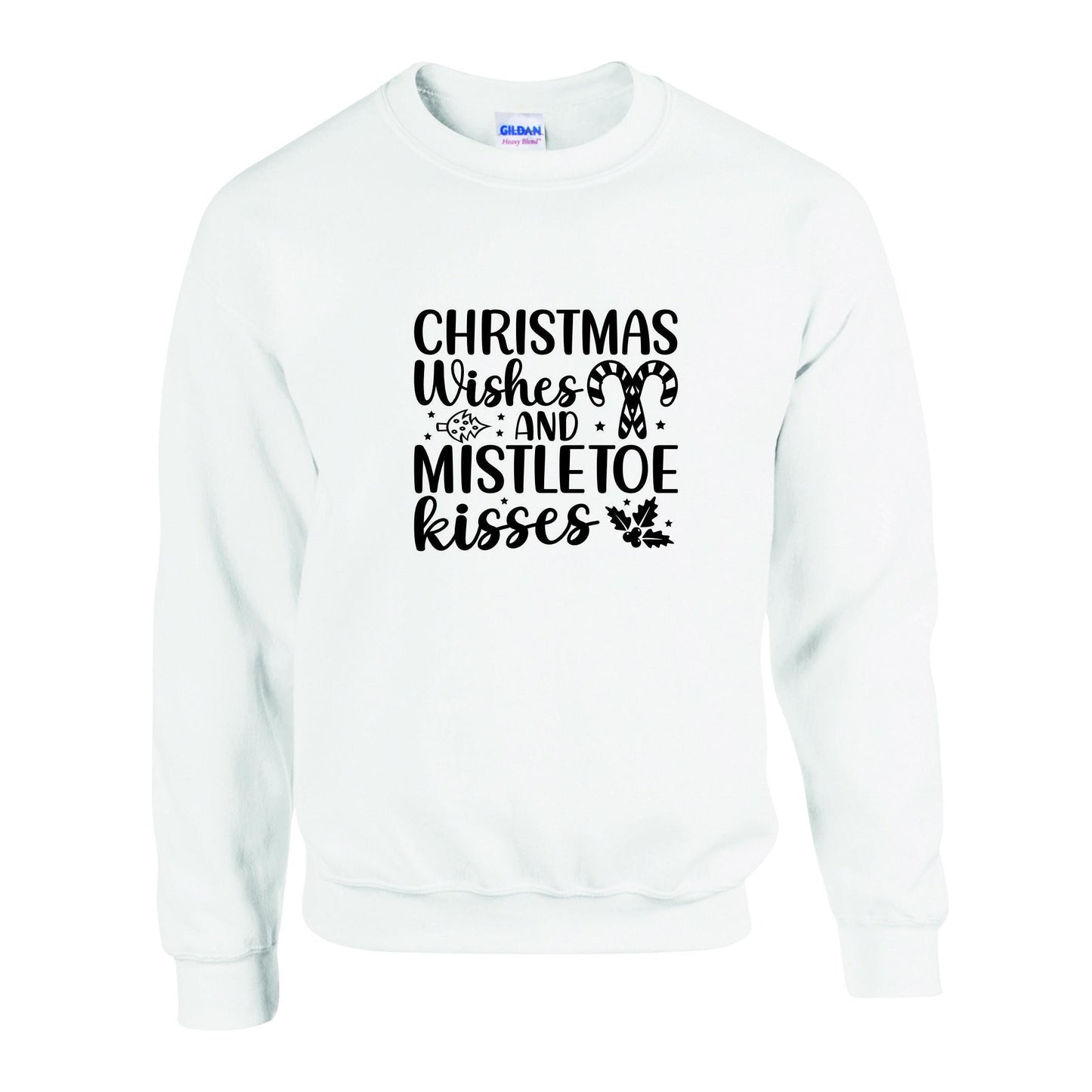 Christmas Wishes & Mistletoe Kisses Unisex Sweatshirt