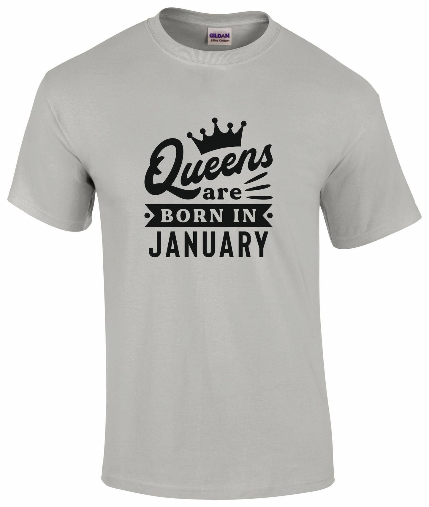 Queens Are Born In January T-shirt