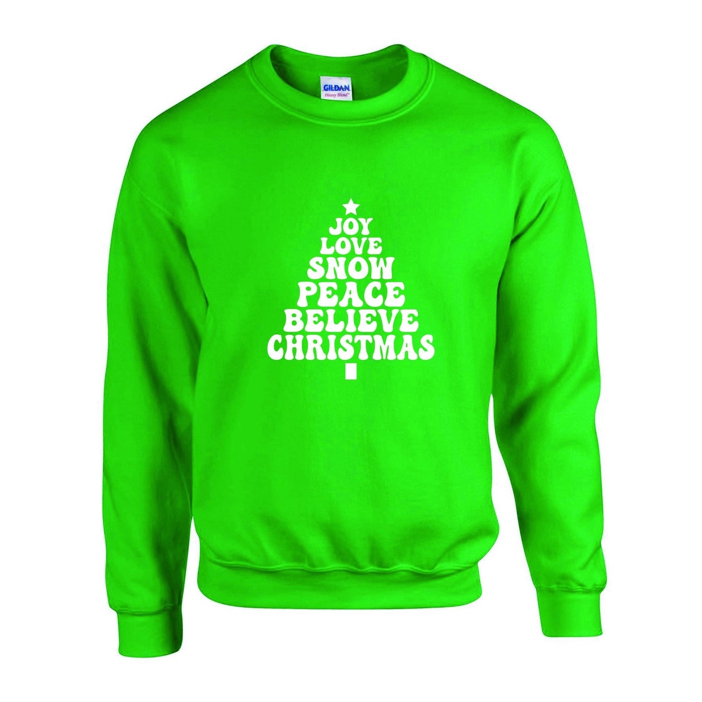 Joy Love Snow Christmas Unisex Sweatshirt