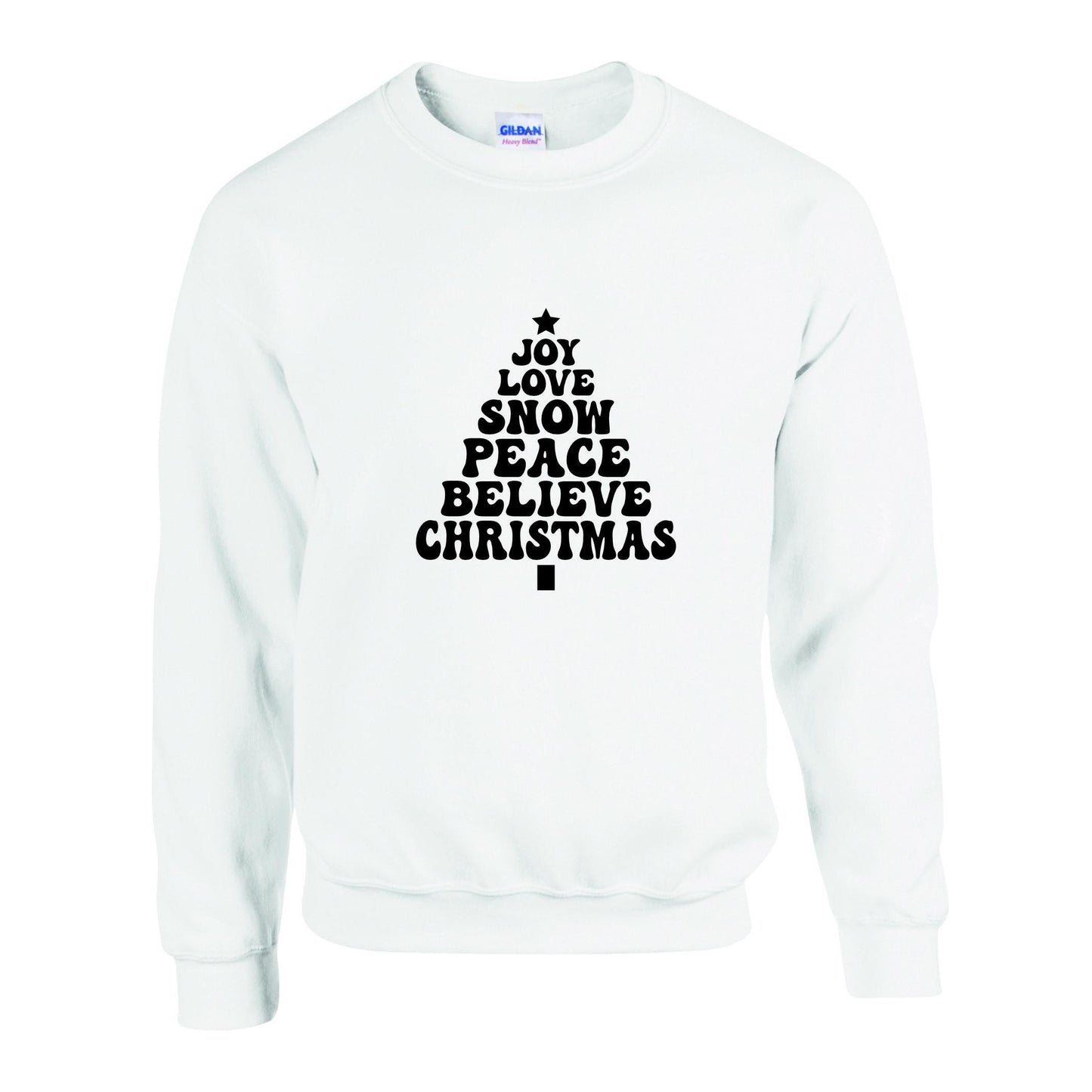 Joy Love Snow Christmas Unisex Sweatshirt