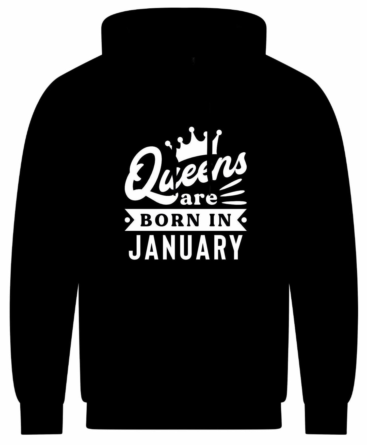 Queens Are Born In January Hoodie