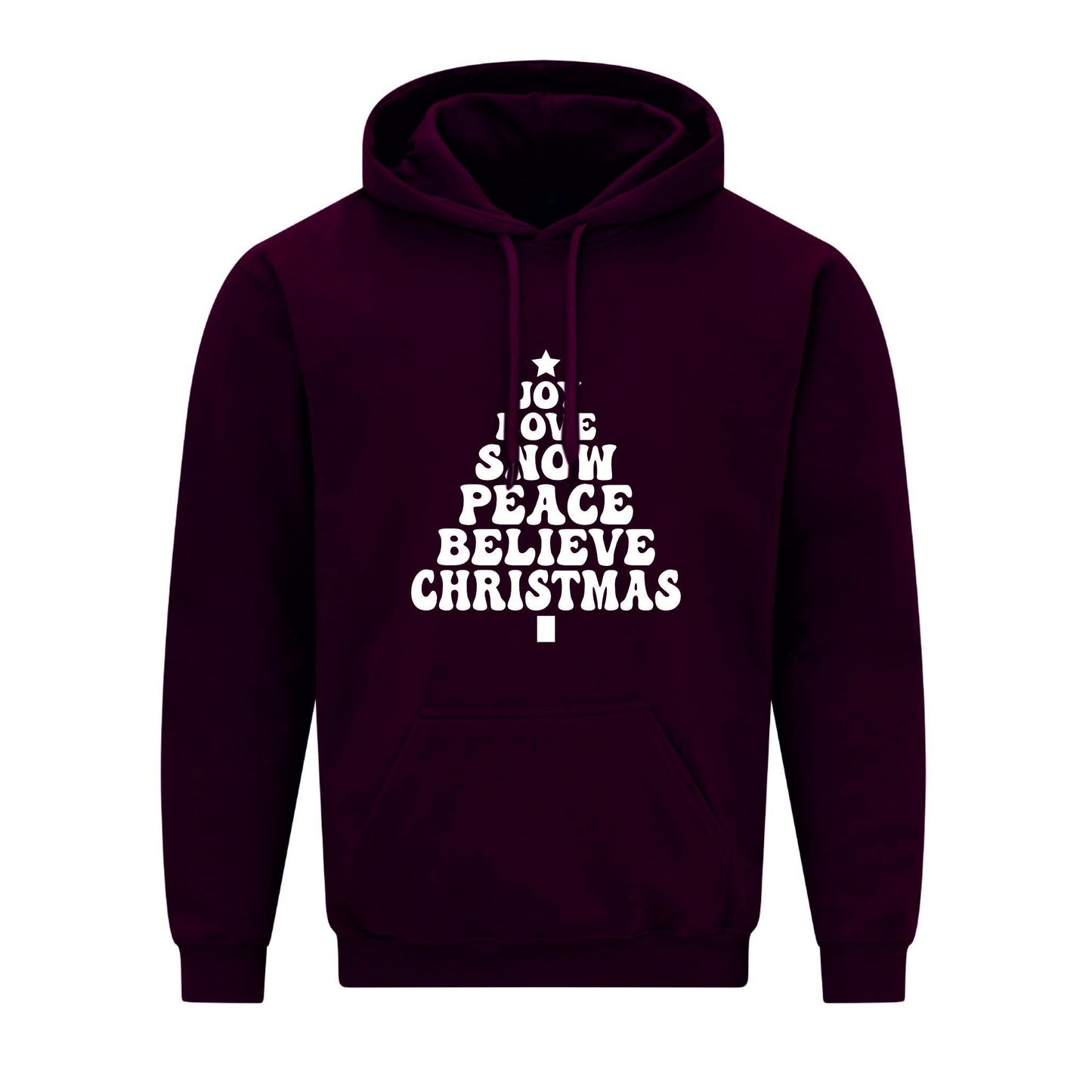 Joy Love Snow Christmas Unisex Hoodie