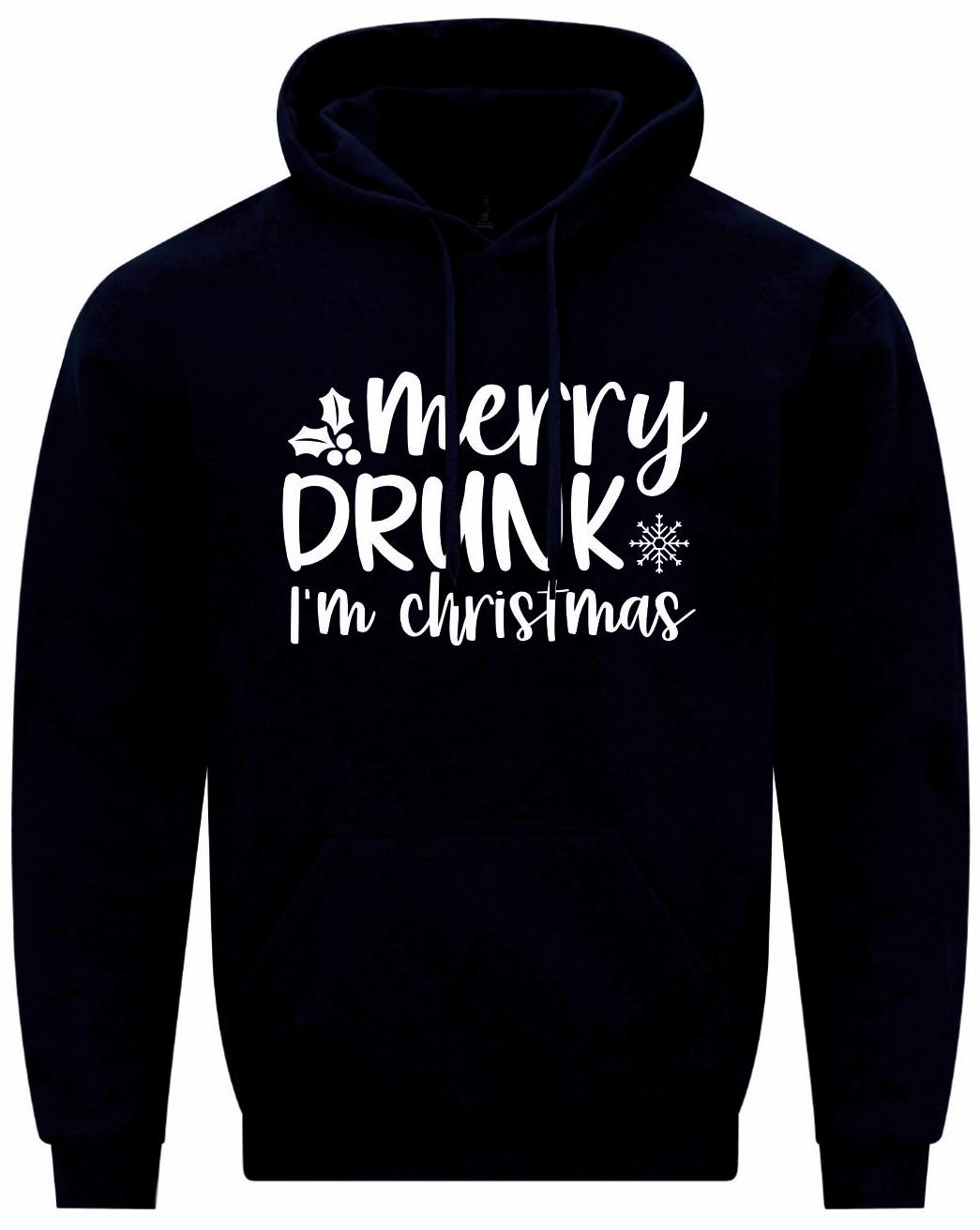 Merry Drunk I'm Christmas Unisex Hoodie
