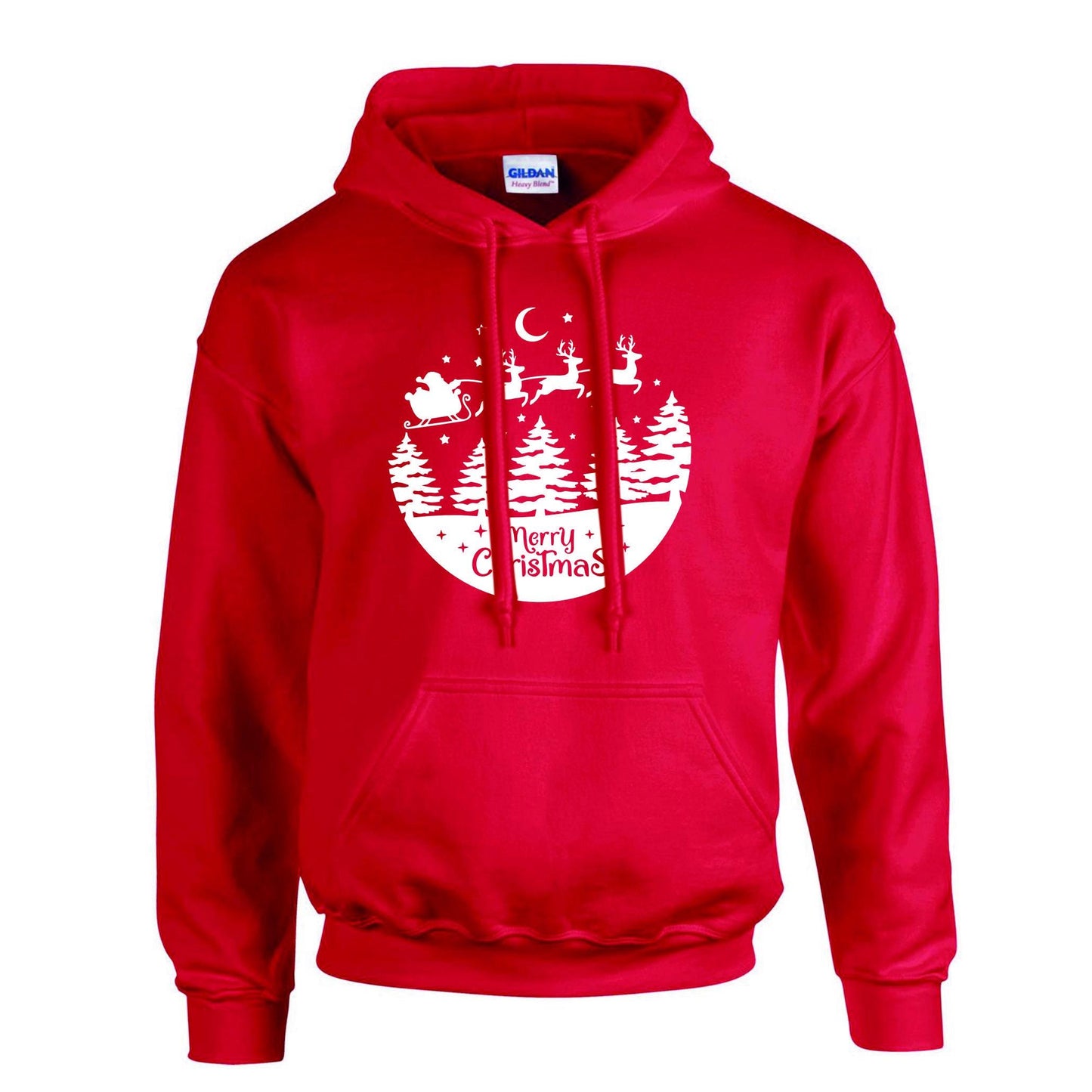 Merry Christmas Reindeer Unisex Hoodie