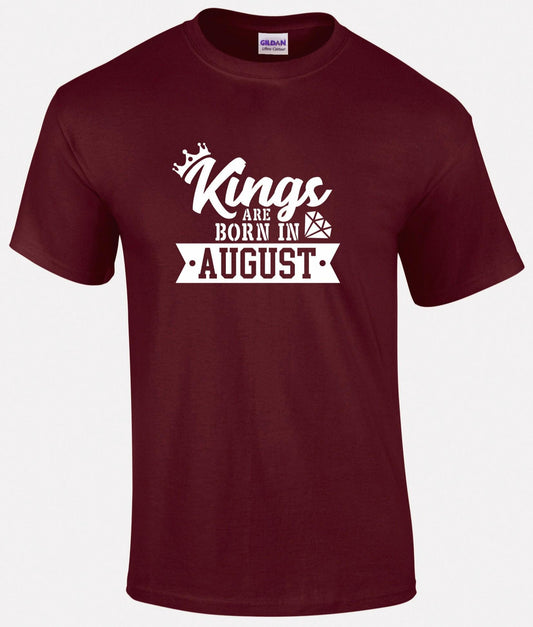 Kings Are Born In August T-shirt