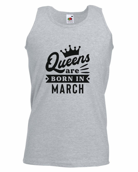 Queens Are Born In March Vest