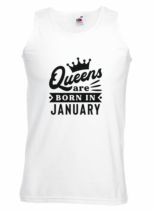 Queens Are Born In January Vest