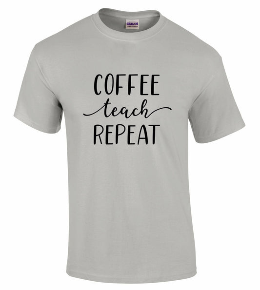 Coffee Teach Repeat Unisex T-shirt