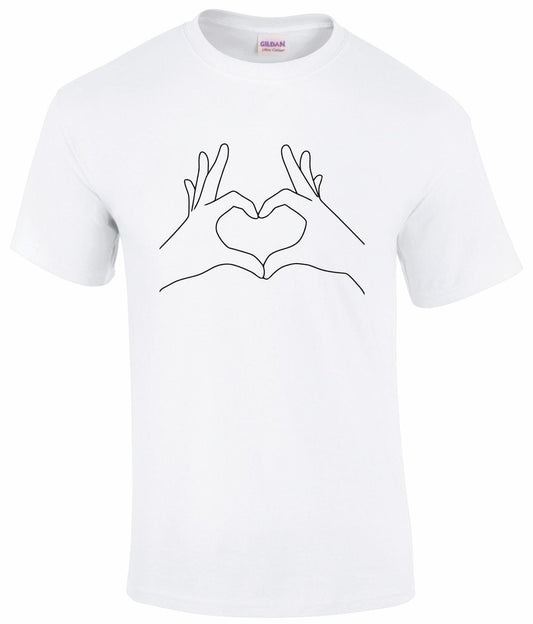 Heart-Shaped Hand Gesture T-shirt