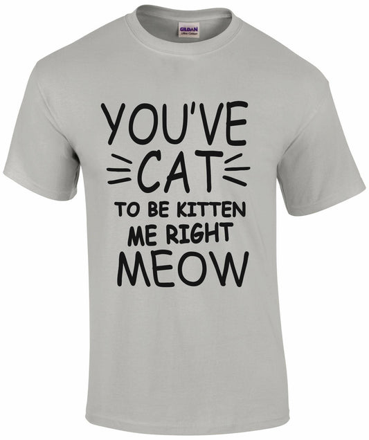 You've Cat To Be Kitten Me Right Meow Unisex T-shirt
