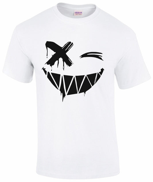 Cross Eye Smiley Face Unisex T-shirt