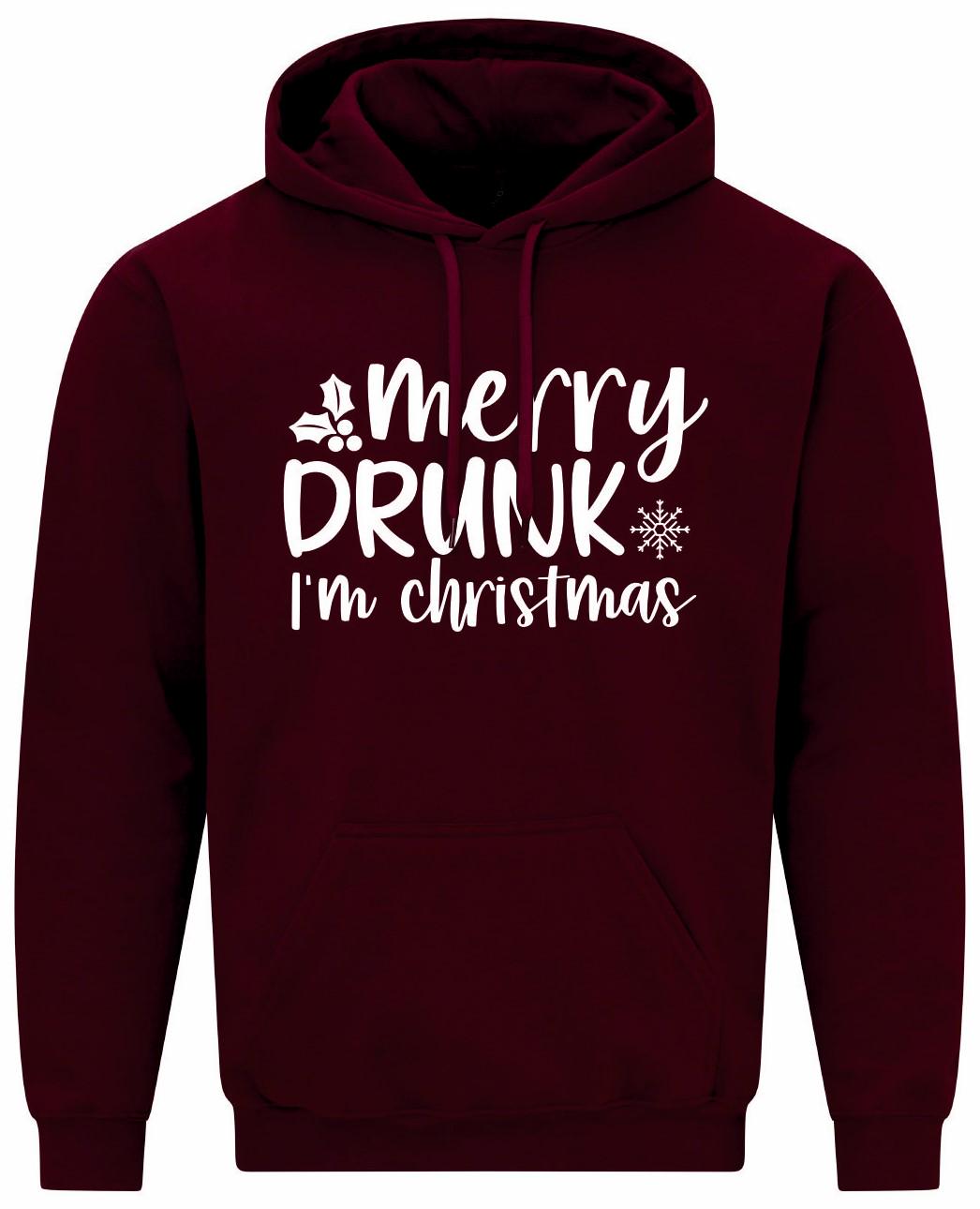 Merry Drunk I'm Christmas Unisex Hoodie
