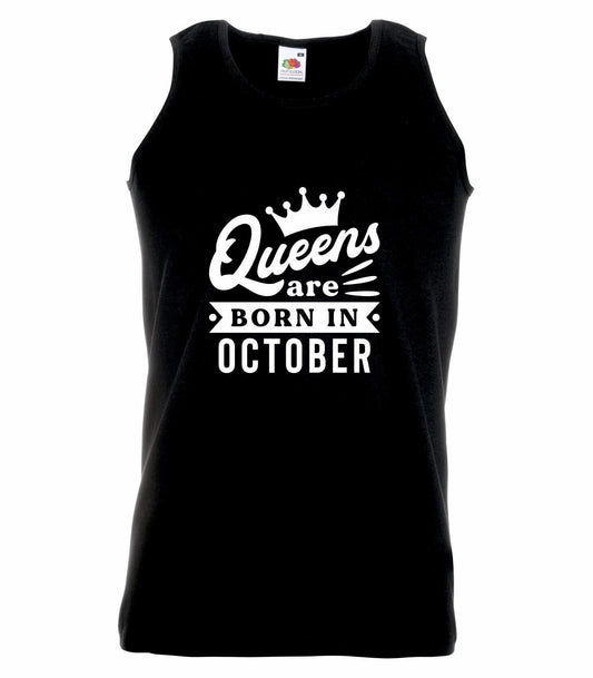 Queens Are Born In October Vest
