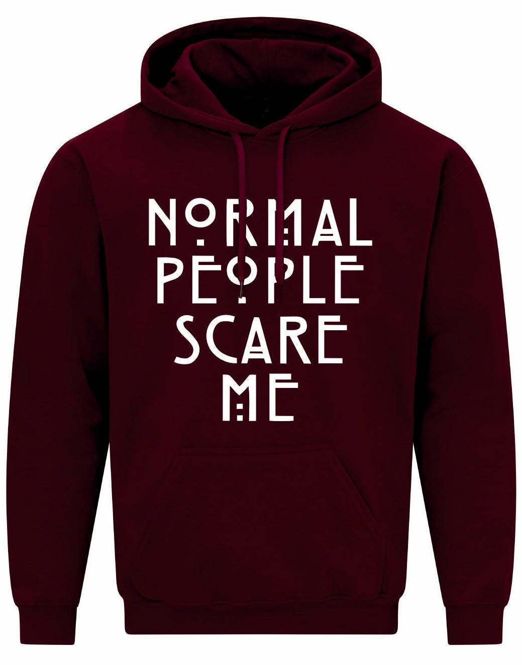 Normal People Scare Me Unisex Hoodie