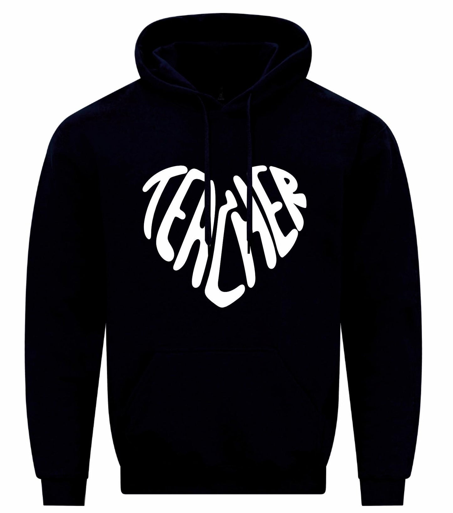 Heart Teacher Design Unisex Hoodie