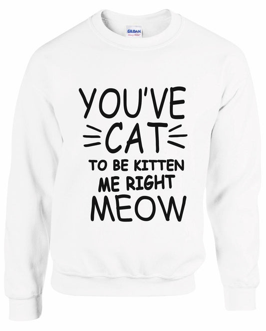 You've Cat To Be Kitten Me Right Meow Unisex sweatshirt