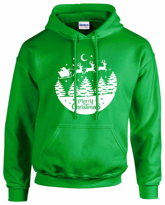 Merry Christmas Reindeer Unisex Hoodie