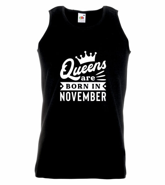 Queens Are Born In November Vest