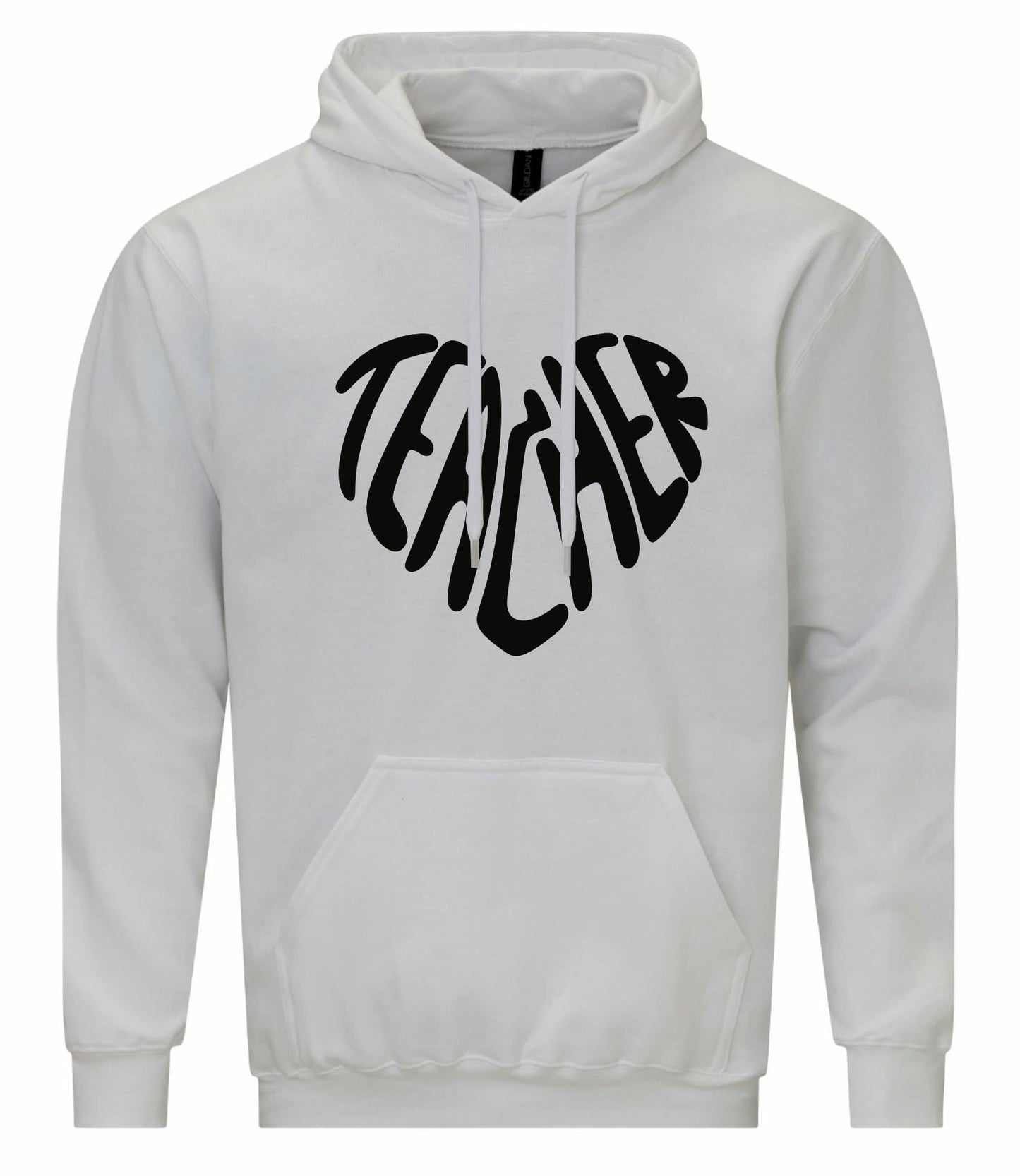 Heart Teacher Design Unisex Hoodie