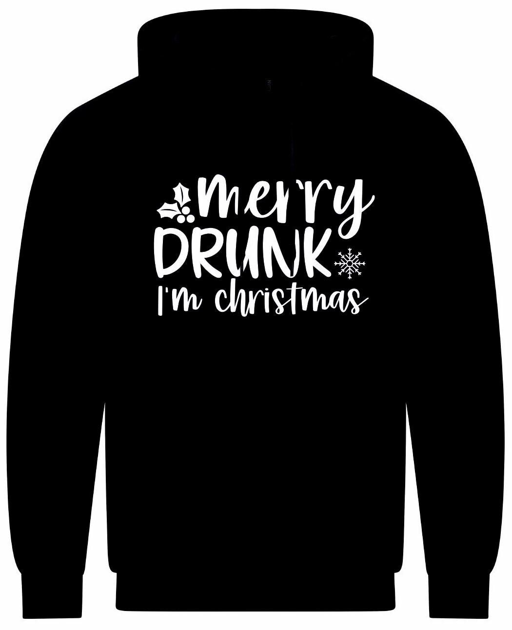 Merry Drunk I'm Christmas Unisex Hoodie