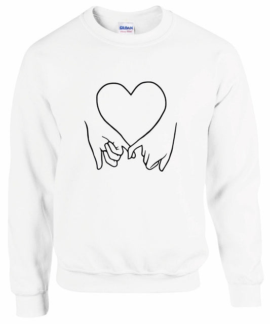 Holding Hands Couples Sweatshirt