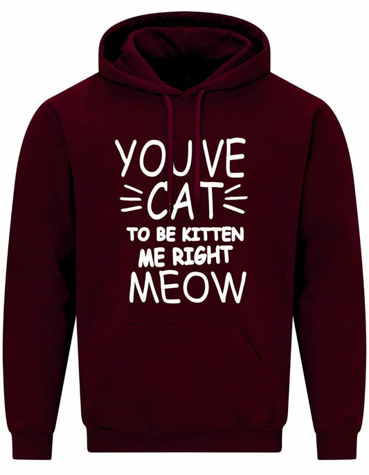 You've Cat To Be Kitten Me Right Meow Unisex Hoodie